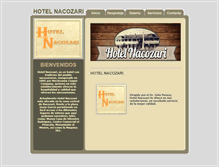 Tablet Screenshot of hotelnacozari.com